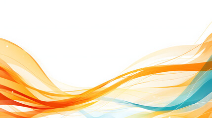 Summer-Inspired Abstract Background with Radiant Colorful Waves