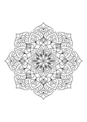 Symmetrical Mandala Artwork Vector for Calm and Peace