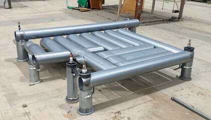 Obraz premium Industrial Equipment Framework for Construction and Assembly Tasks