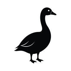 goose black head silhouette 