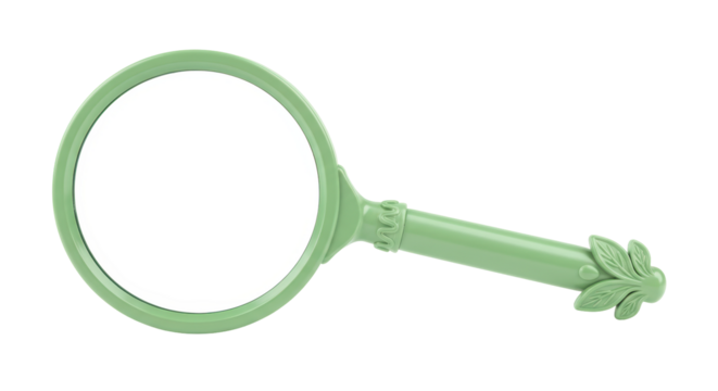 Isolated Magnifying Glass