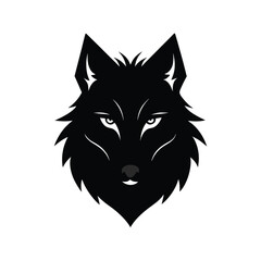 wolf black head silhouette