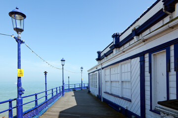 Obraz premium On Eastbourne PierDetail view of Eastbourne Pier