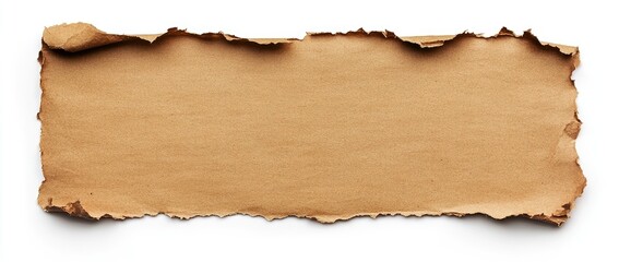 Torn, Burned Brown Paper