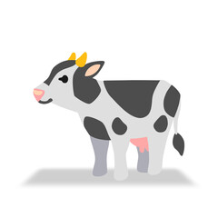 Fototapeta premium cow cartoon isolated