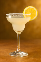 cocktail with lemon