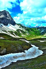 Austrian Alps - view from the footpath from Rüfikop to the Stuttgarter Hut near Lech in the Lechtal Alps