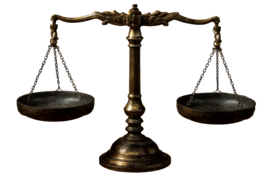 Balance scales symbolizing justice and fairness