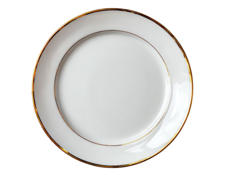 Ceramic plate, white isolate background
