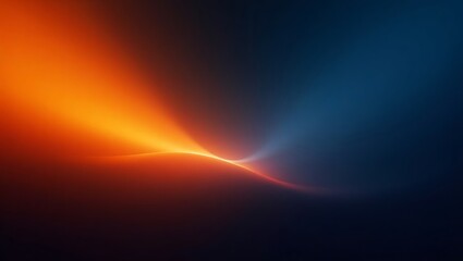 Vivid Abstract Gradient Background: Orange and Blue Flow