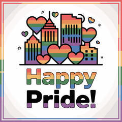 Obraz premium pride month flag, happy pride month, gay pride month, lgbt, happy pride, pride flag, month flag, pride flag, flag pride, gay, national pride day, american pride month, pride flag with blank space, rai