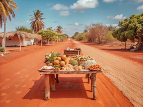 New Caledonia: Rustic Road to Prony Village - Vibrant Food Photography