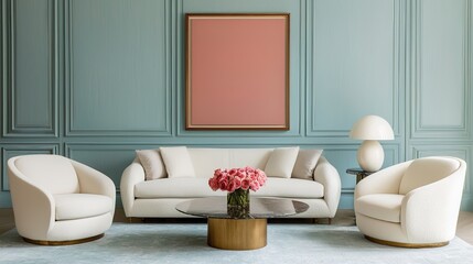 Luxury parisian-style apartment decor with elegant furniture paris interior design sophisticated contemporary