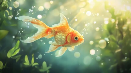there are many goldfish swimming in the water with a lot of fish, floating goldfish