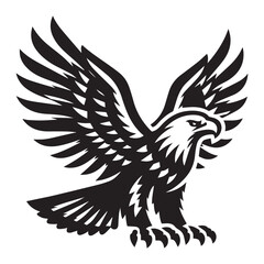 Fototapeta premium Black Eagle Icons Vector Set