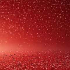 Numerous tiny snowflakes falling on a vibrant red ombre backdrop , design background, illustration background