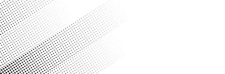 Halftone gradient. Dotted gradient, smooth dots spraying and halftones dot background seamless horizontal geometric pattern vector template set. modern