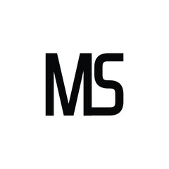 MS monogram logo design letter text name symbol monochrome logotype alphabet character simple logo