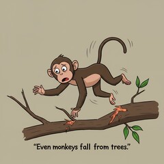 Even Monkeys Fall from Trees