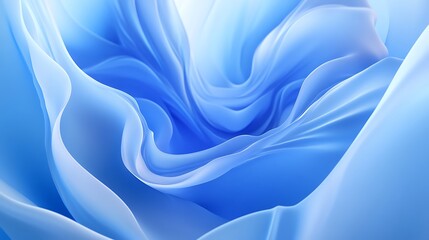 Obraz premium Abstract blue fabric flowing background