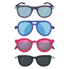 Modern sun glasses vector illustration 