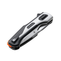 Obraz premium Hand tools png concept. Utility knife with a sleek design and retractable blade.