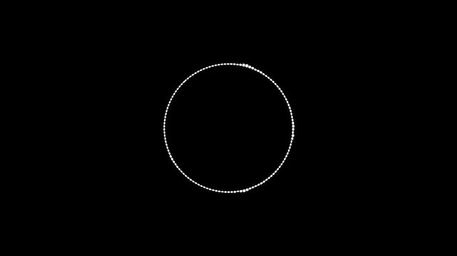 sound wave circle equalizer, audio waves animation on black background. audio bar, sound wave, spectrum form white video footage of audio visualizer on black background.