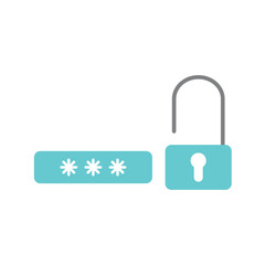 lock icon vector illustration