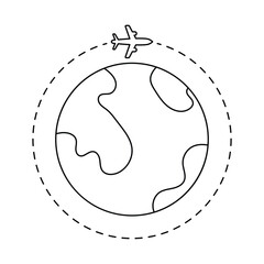 vector illustration of airplane