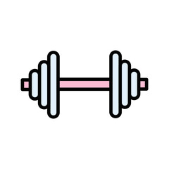 Barbell Vector Icon