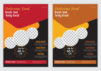 MODERN AND CREATIVE FOOD  FLYER DISIGNE 