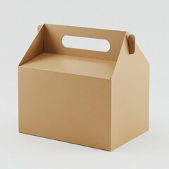 Stylish Kraft Paper Take-Out Box with Handle