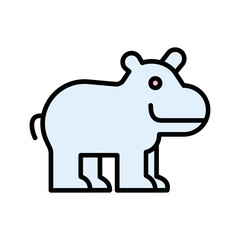 Hippo Vector Icon