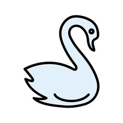 Swan Vector Icon
