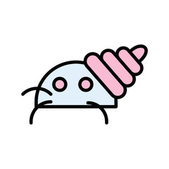 Hermit Crab Vector Icon