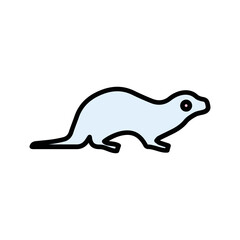 Sea Otter Vector Icon