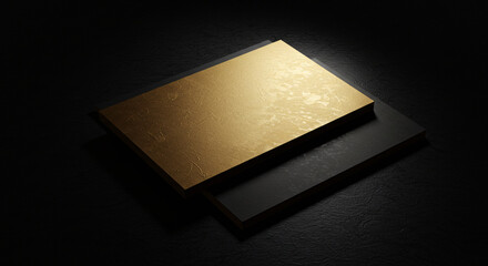 Luxury Gold and Black Business Cards Elegant Design for Premium Branding