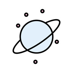 Planetary Rings Vector Icon © Muhammad