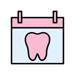 Fototapeta premium Dental Appointments Vector Icon