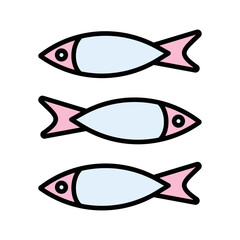 Sardine Vector Icon