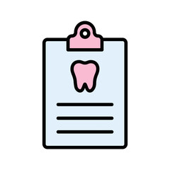 Dental Records Vector Icon