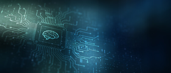 AI Transforming Industries Illustrated on a Processor.