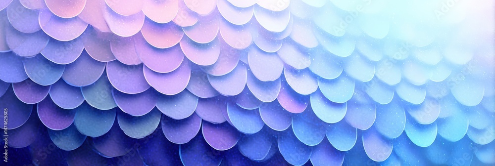 Aufkleber Fish Scale Texture Blending Into a Soft Light Gradient in an Abstract Design