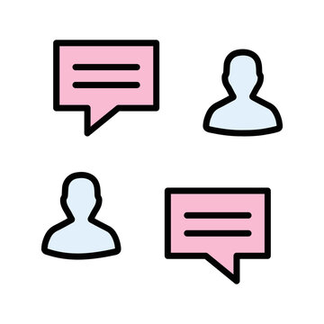 Testimonial Database Vector Icon
