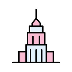 Historic Building Vector Icon
