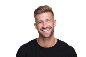 Fototapeta premium Confident Fitness Coach Standing and Smiling – Cutout Image