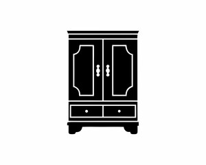 creative details Cupboard icon Vector Illustration 