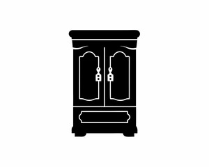 creative details Cupboard icon Vector Illustration