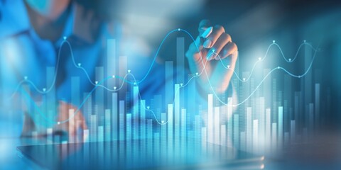 Data Visualization in Financial Analytics with Trend Analysis.