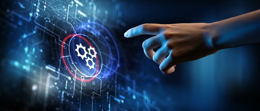 Automation and System Optimization Displayed on a Digital Interface.